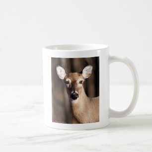 Wildlife Whitetail Deer Doe Portrait Kaffeetasse