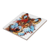 Wildlife Wolf Art Fliese (Seite)
