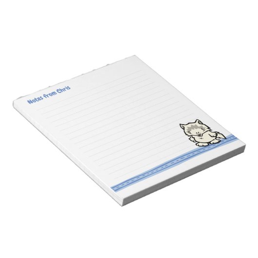 Wildlife Wolf Note Pad Notizblock (angewinkelt)