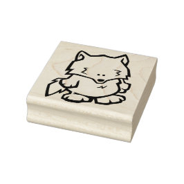 Wildlife Wolf Wood Art Briefmarke Gummistempel