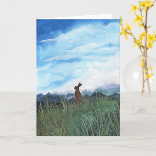 Wildlife Wonders Denken Sie an Ihre Karte von Bihr (Gelbe Blume)