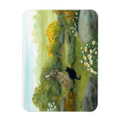 Wildlife Wonders Rabbit and the Kitten by Bihrle Magnet (Vertikal)