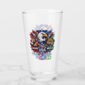 Wildlife World Unity Fußball Tier Kunst 2026 Glas (Rückseite)