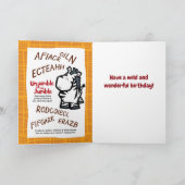 Wildlife Zebra Puzzle Grußkarte Karte (Innenseite)