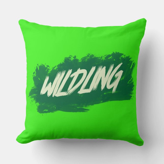 Wildling Brushstroke Throw Pillow Kissen (Vorderseite)