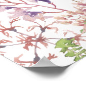 Wildlower Funeral Begrüßung des Lebens Begrüßungsz Poster (Ecke)