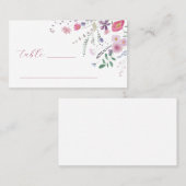 Wildlowers Flat Platzkarte (Vorne/Hinten)