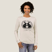 Wildly in Love | Linocut Rabbits Romantic Tri-Blend Shirt (Volle Vorderseite)