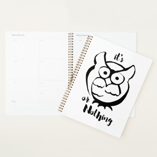 Wildly Punny — Eule oder Nichts Minimalistische Eu Planer (Anzeige)
