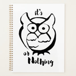 Wildly Punny — Eule oder Nichts Minimalistische Eu Planer