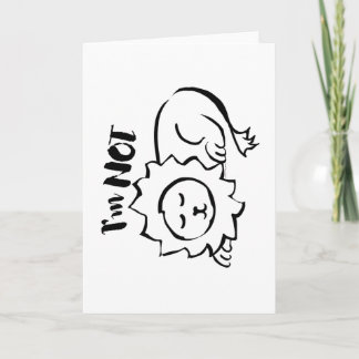 Wildly Punny — I’m Not Lion Minimalist Lion Art Karte