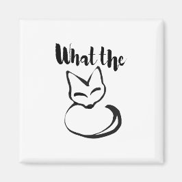 Wildly Punny — Was der Fuchs? Minimalistische Pun- Magnet