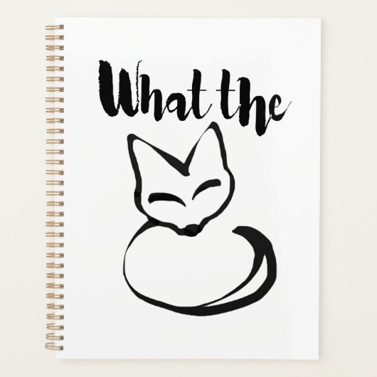 Wildly Punny — Was der Fuchs? Minimalistische Pun- Planer (Vorderseite)