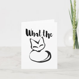 Wildly Punny — What the Fox? Minimalist Pun Art