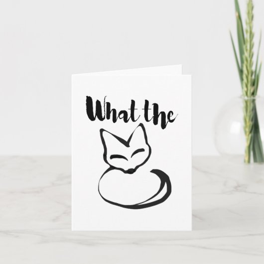 Wildly Punny — What the Fox? Minimalist Pun Art (Vorderseite)