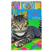 Wildly Weird Ugly Cat Art AI Slop Surreal Funny Kalender (Titelbild)