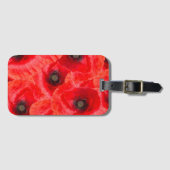 Wildmohnmuster Gepäckanhänger (Vorderseite (Horizontal))