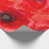 Wildmohnmuster Geschenkpapier (Ecke)