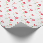 Wildmohnmuster Geschenkpapier (Ecke)