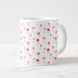 Wildmohnmuster Jumbo-Tasse