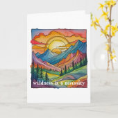 Wildness is a necessity save our public lands karte (Gelbe Blume)