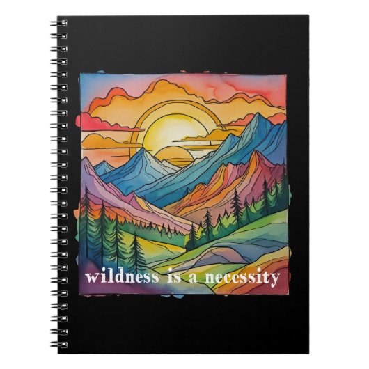 Wildness is a necessity save our public lands notizblock (Vorderseite)