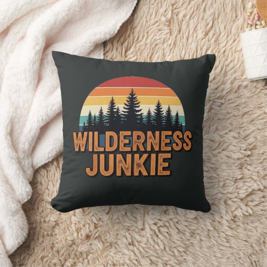 Wildness-Junkie-Retro-Design Kissen (Decke)