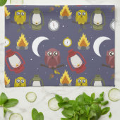 Wildnis-Campings-Thema Handtuch (Gefaltet)