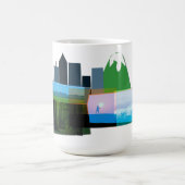 Wildnis-Collage Kaffeetasse (Mittel)