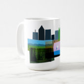 Wildnis-Collage Kaffeetasse (Vorderseite Links)