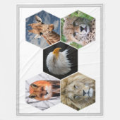 Wildnis Fleecedecke (Vorderseite)