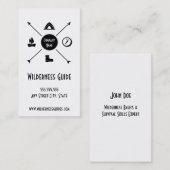 Wildnis-Führer-Visitenkarte im Freien Visitenkarte (Vorne/Hinten)