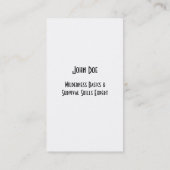 Wildnis-Führer-Visitenkarte im Freien Visitenkarte (Rückseite)