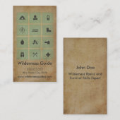Wildnis-Führer-Visitenkarte im Freien Visitenkarte (Vorne/Hinten)