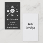 Wildnis-Führer-Visitenkarte im Freien Visitenkarte (Vorne/Hinten)