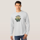 Wildnis Hirsche Jagd Langschläfer T-Shirt (Vorne ganz)