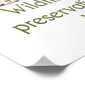 Wildnis ist die Bewahrung der Welt Poster (Ecke)