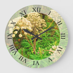 Wildnis, Natur, Pflanzen Fotografie Wanduhr