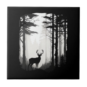 Wildnis Rotwild Fliese