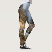 Wildnis-Strom-Wald ganz über Druck-Leggings Leggings (Rechts)