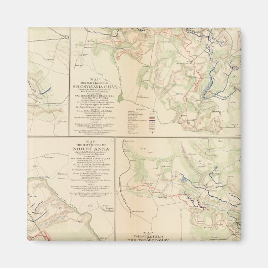 Wildnis, Va Spotsylvania CH Todd's Taverne Magnet (Vorne)