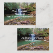 Wildnisappalachian-Wasserfall Visitenkarte (Vorne/Hinten)