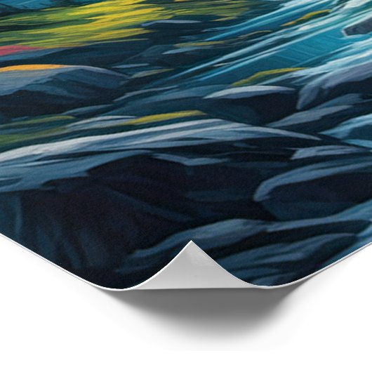 Wildnispalette, Abends Glanz Poster (Ecke)