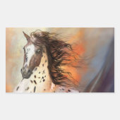 Wildpferd 2-Aufkleber Rechteckiger Aufkleber (Vorderseite)