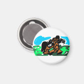 Wildpferd magnet (Vorderseite/Rückseite)