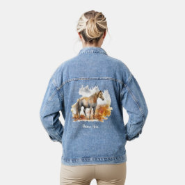 Wildpferd Nr. 1 Personalisiert Jeansjacke