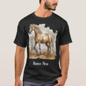 Wildpferd Nr. 2 Personalisiert T-Shirt (Vorderseite)