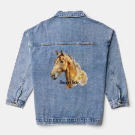 Wildpferd Nr. 3 Personalisiert Jeansjacke