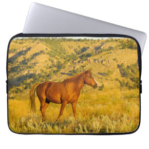 Wildpferd-Schutzgebiet. Laptopschutzhülle