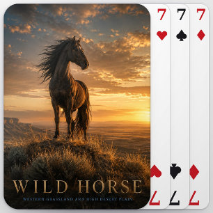 Wildpferd Western Grasland TIER Poker Spielkarten